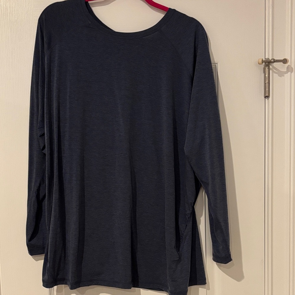 Tek Gear Dark blue  Long Sleeve Maternity  Top - 2X